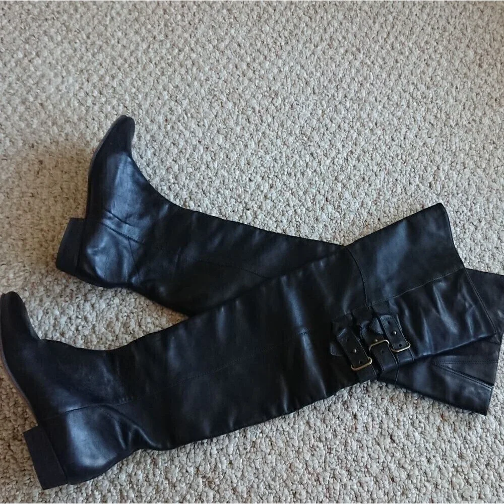Joie Coachella Buckle Over The Knee Boots Size 36